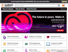Tablet Screenshot of newsite.academicsuperstore.com